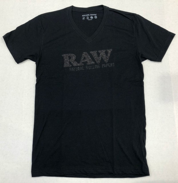 RAW Rolling Papers Original Classic Black Tee Shirt Tshirt Unisex eBay