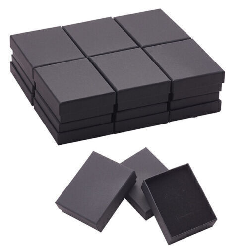 Small Rings Jewelry Gift Boxes Cardboard Box Case for Necklace Bracelet Earrings - Picture 12 of 17