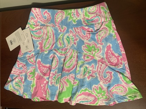 Gottex Catalina Pastel Multi paisley Golf Skort Ladies XS NEW 77106 16