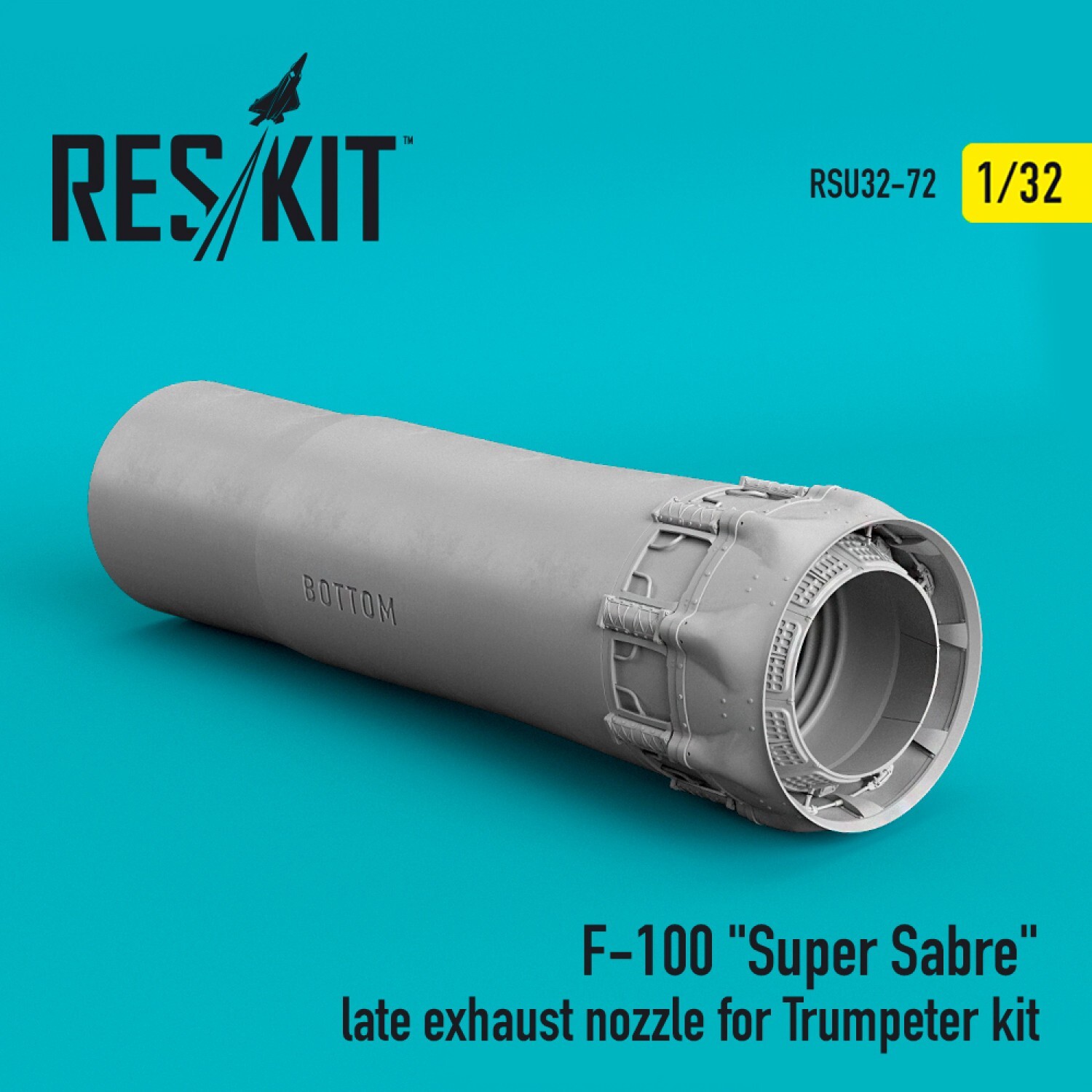1:32 ResKit RSU32-0072 F-100 Super Sabre Exhaust Nozzle for Trumpeter Model Kit