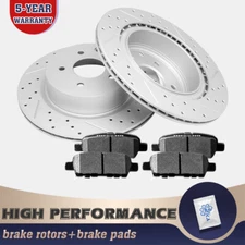 Rear Brake Rotors + Brake Pads for Nissan 350Z 370Z Maxima Infiniti EX35 EX37