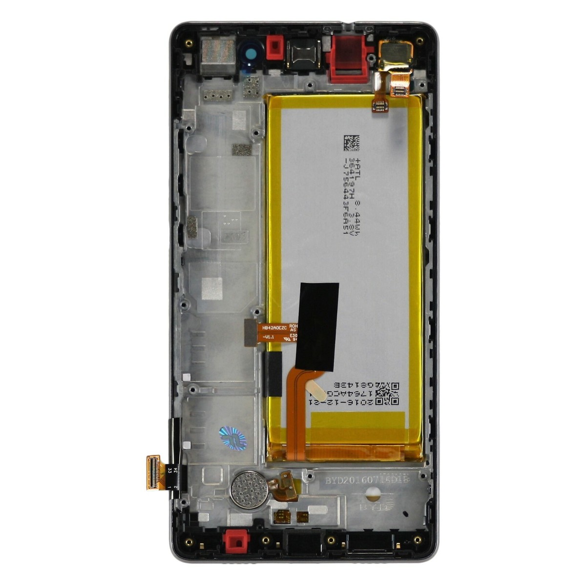 02351FSC Original Display LCD, Touchscreen mit Akku in Weiss für Huawei