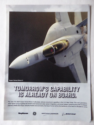 4/2007 PUB BOEING NORTHROP-GRUMMAN GE RAYTHEON F/A-18E/F SUPER HORNET AD