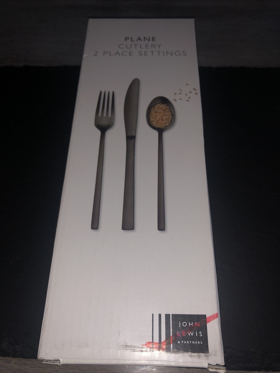 John Lewis Plane (Black) Cutlery Place Cutlery set