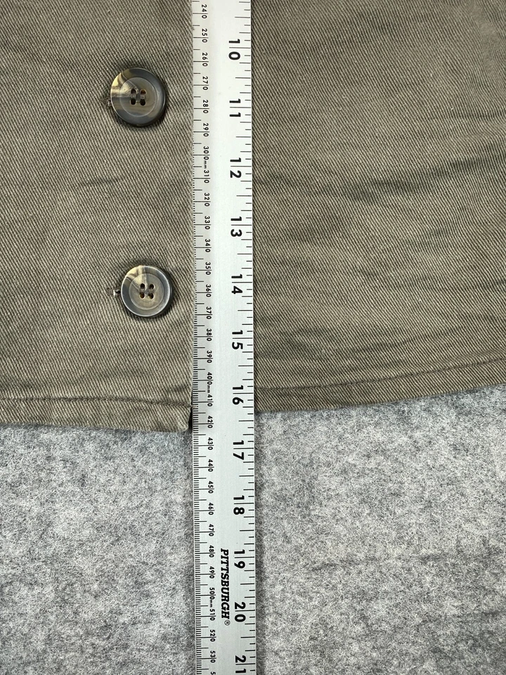 Minifalda Chloe & Katie Juniors XL Extra Grande Marrón Sarga Bolsillos Completos con Botones Foto 3 de 4