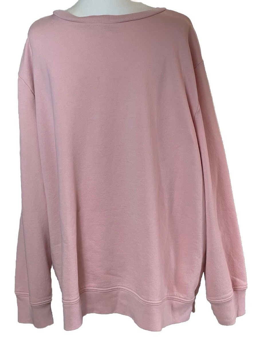 GAP Light Pink W/Rose Gold Letters XXL Activewear Pullover