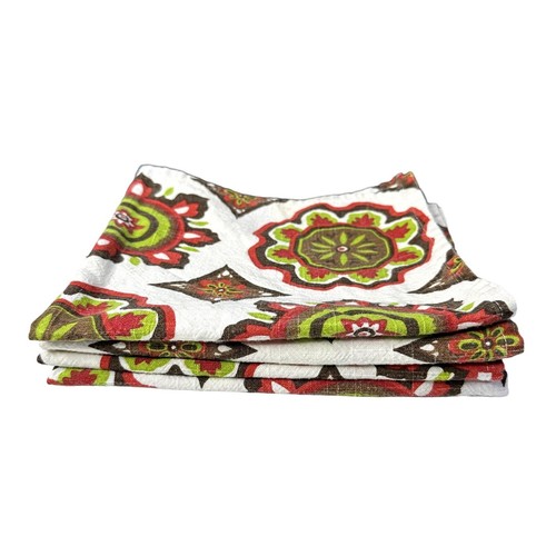 4er Set Stoffservietten Medaillons Diamanten Bohemian Mid Century Vibes Split P - Bild 3 von 6