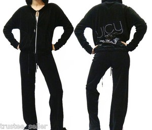 black velour tracksuit juicy