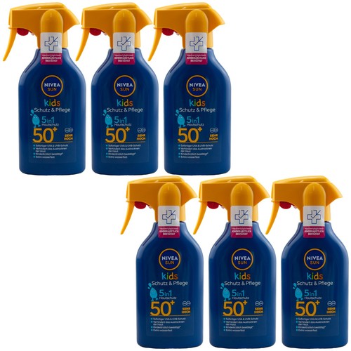 Nivea Sun Kids Schutz & Pflege LSF 50+ 6 x 250ml UVA/UVB Schutz wasserfest