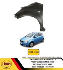 VAUXHALL AGILA 2008 - 2015 FRONT WING FENDER PRIMED LEFT PASSENGER SIDE NEW