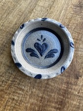 Rowe Pottery Miniature Pie Plate Heart