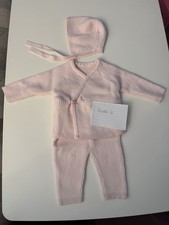 0-3 Months Baby Girl Knitted Cute Wrap Outfit With Hat
