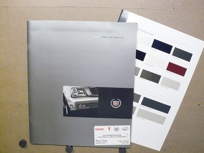 2003 Cadillac DeVille DHS DTS 32-page Sales Brochure w/ Color Paint Chip Insert