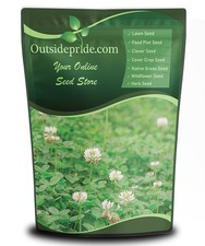 Perennial White Dutch Clover Seed - 2 lbs. Nitrocoated, Inoculated Clover See...