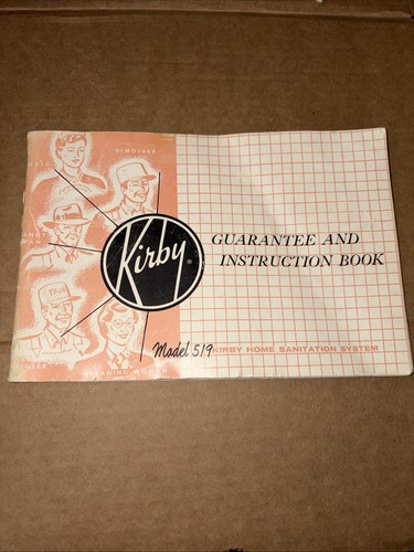 Vintage 1960 Kirby Model 519 Vacuum Home Sanitation System Instruction Book