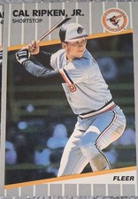 1989 Fleer - Cal Ripken #617----5 Card Total 