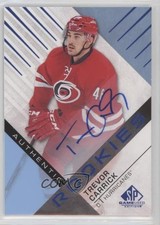 2016-17 SP Game Used Authentic Rookies Blue Auto Trevor Carrick #198 Auto y3r
