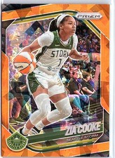 2025 Panini Prizm WNBA - Zia Cooke #110 Orange Ice Prizm 