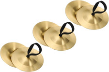 Finger Cymbal, 3 Pair Belly Dancing Finger Zills Brass Hand Cymbals Small Musica