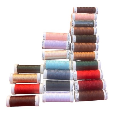 Lot of 22 Mettler Metrosene Plus 100% Polyester Mixed Colors Art. 1171 New/Used