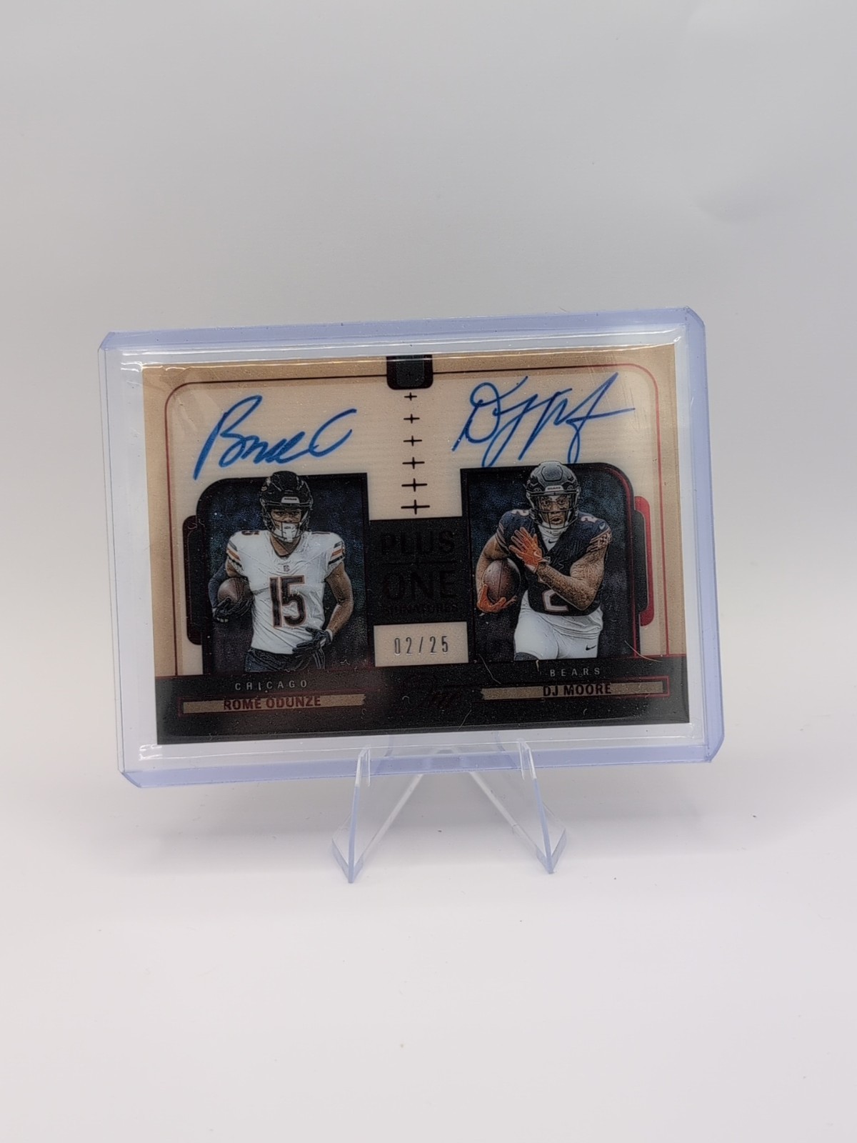 2024 Panini One-Plus One 02/25 *ON CARD* Dual Auto Odunze/Moore