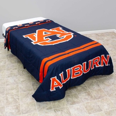 Everything Comfy Auburn Tigers Reversible Big Logo Soft and Colorful Comforte...