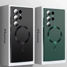 For Samsung Galaxy S25 S23 S24 Ultra S22 S21 Mag Safe Magnetic Case Lens Cover