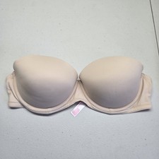 Victoria Secret PINK Women Bra 34C Beige Wear Everywhere Multi Way Push Up READ