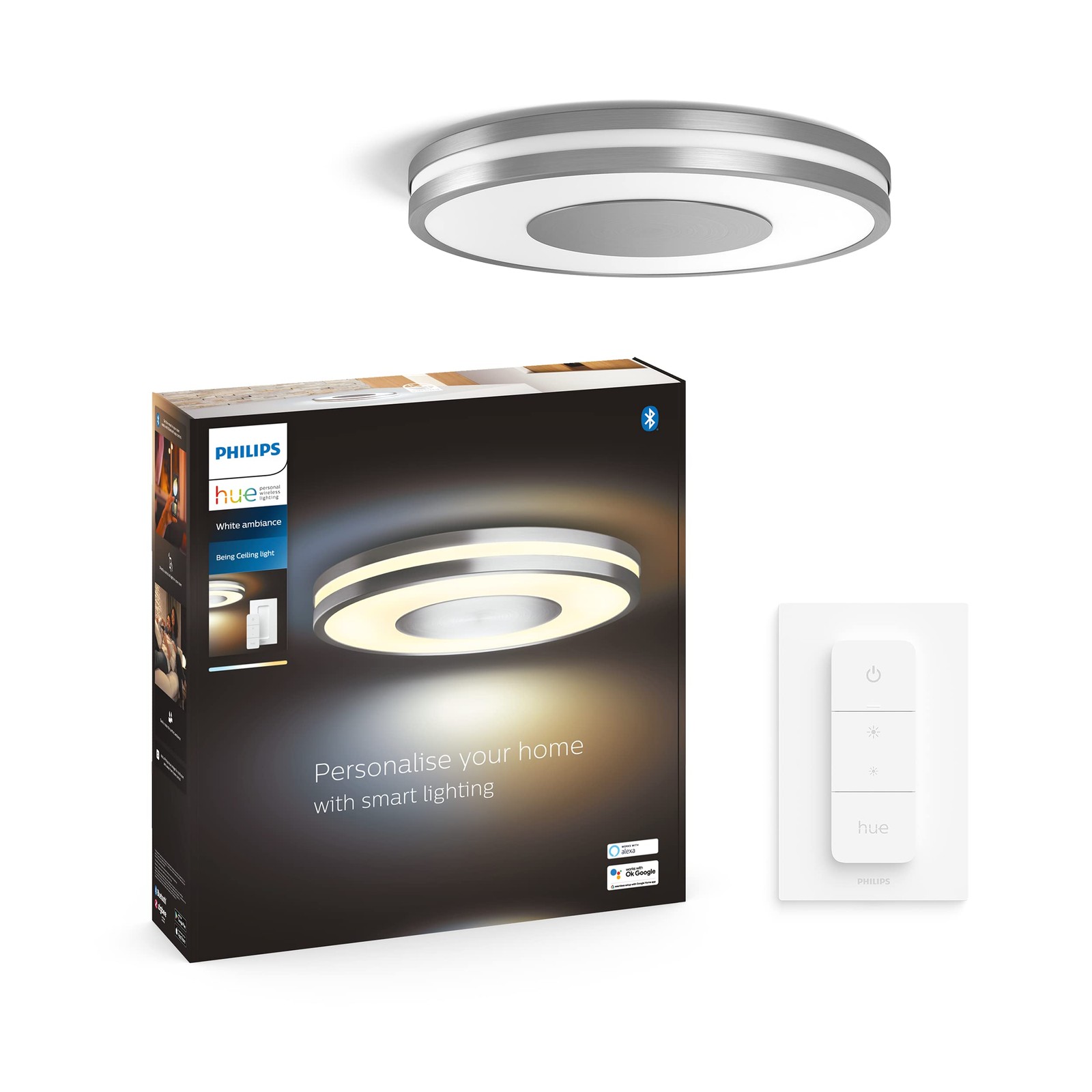 Plafonnier design White Ambiance BEING 32W Blanc au style minimaliste