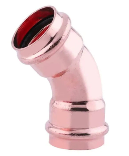 Copper Press Fitting 45-Degree Elbow 1/2 in