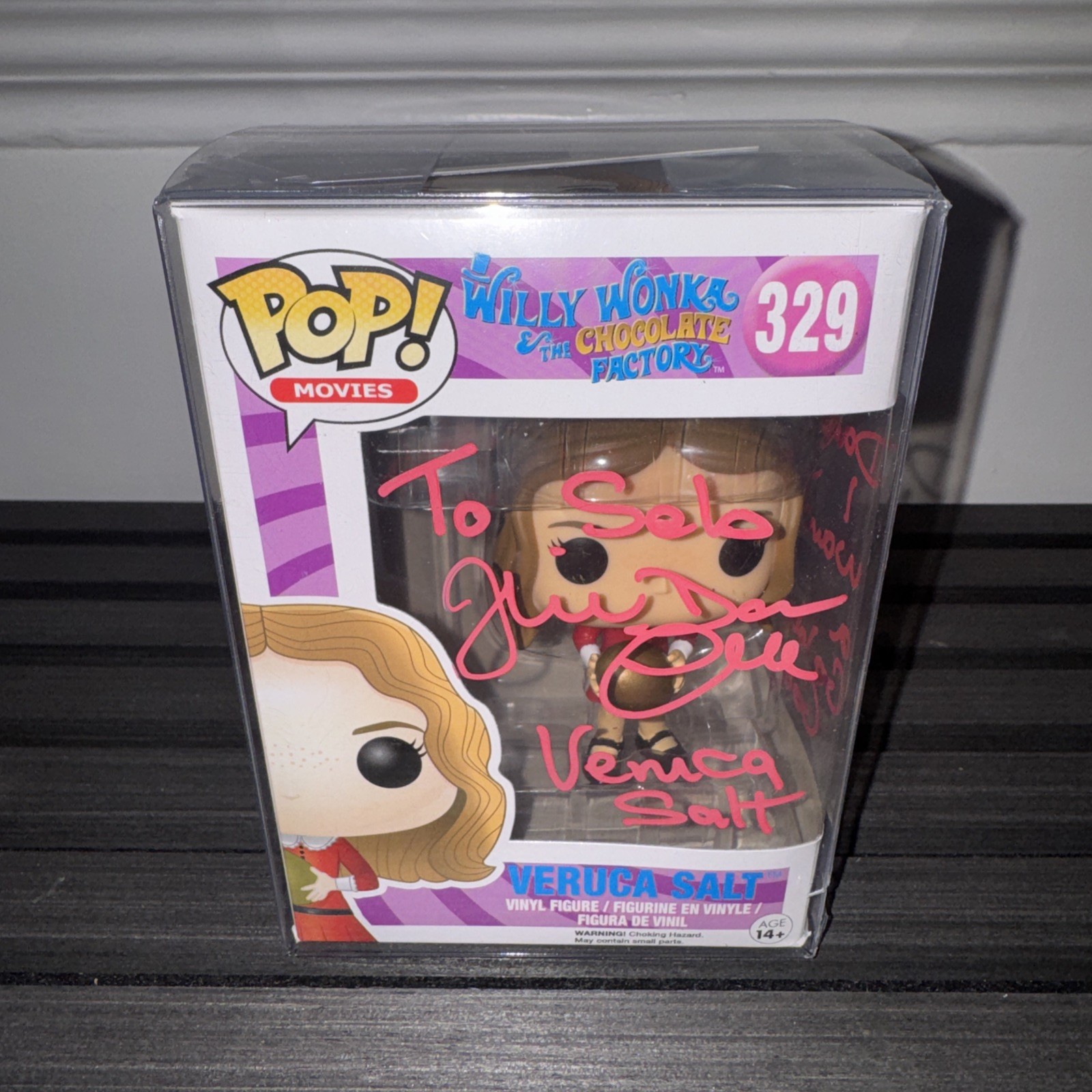 Sal Veruca #329 firmada por Willy Wonka y la fábrica de chocolate AUTENTICADA