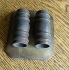CIVIL WAR ERA MUSICIAN DRUMSTICK CARRIAGE BREAST PLATE STICK HOLDER