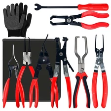 8-Piece Fuel Line Disconnect Tool Set, Fuel Line/Hose Clamp/Removal Pliers, E...