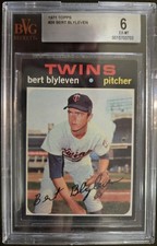 1971 Topps #26 Bert Blyleven, BVG 6 EX-MT, Rookie Card, Hall of Fame, Twins