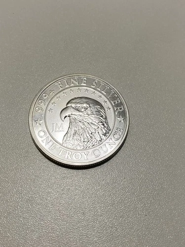 1 Troy Oz .999 Fine Silver Round JM Bullion Eagle Coin Free Shipping