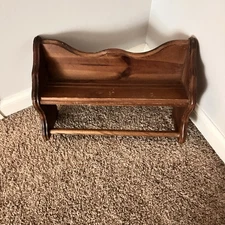 Handmade Wooden Shelf And Towel Rack 