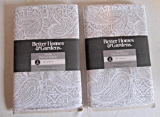 Better Homes Gardens Precut Fabric 4 Yards Paisley Gray NEW 100 Cotton 2 Pkg