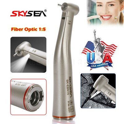 Electric High Speed Dental Handpiece 1:5 Increasing Speed Red Ring Inner 4 Spray