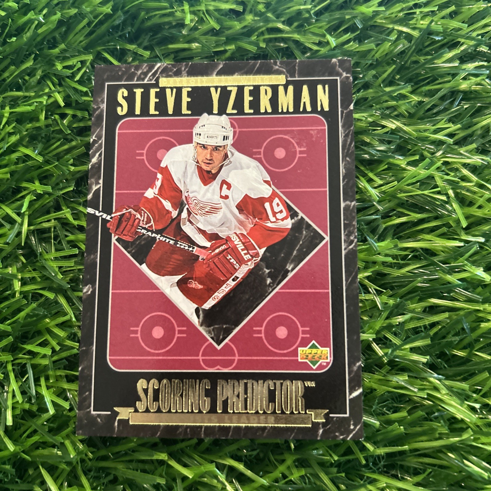 Steve Yzerman 1995-96 Upper Deck Scoring Predictor #R15 Detroit Red Wings H23