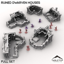 Ruined Dwarven Houses - Fantasy DND Dungeons and Dragons
