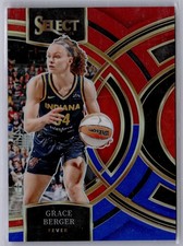 2024 Panini Select WNBA - Premier Level Grace Berger #157 Red & Blue Prizm /399