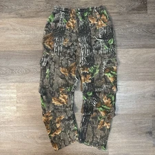 Vintage Jerzees Outdoors Sweatpants Size Medium Camouflage Hunting Cargo Pockets