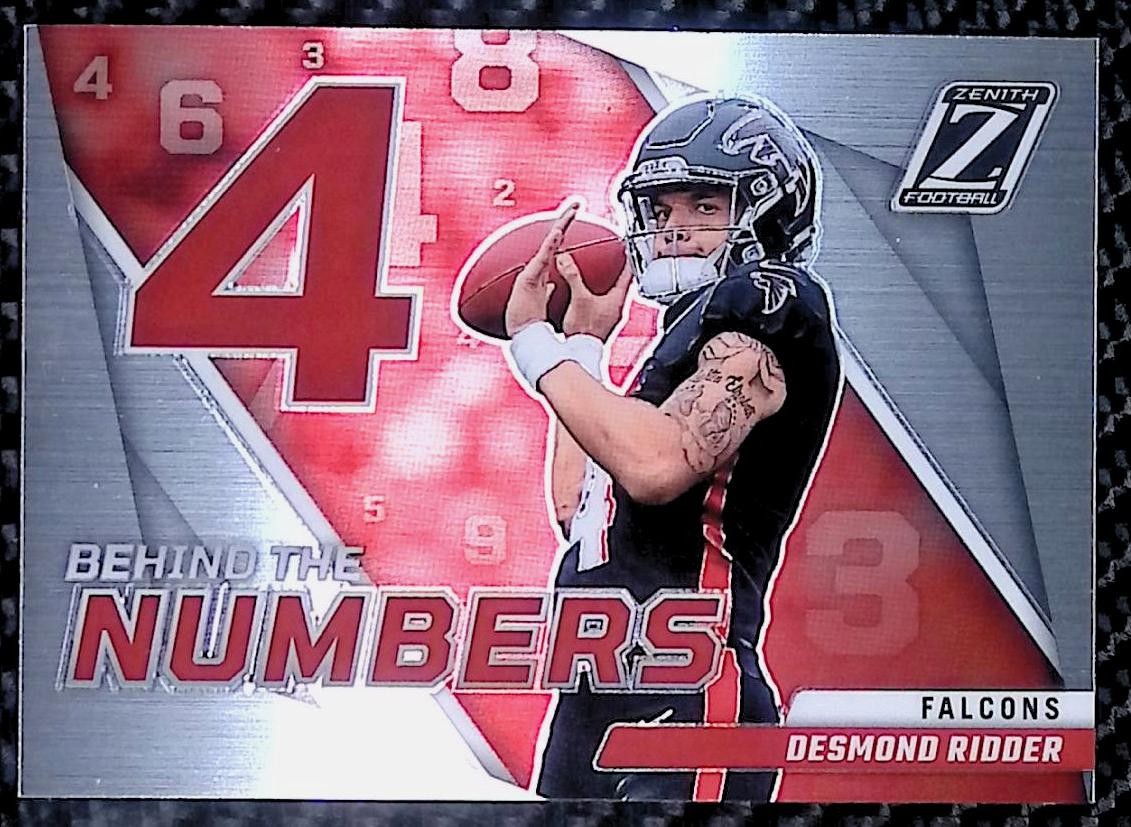 Desmond Ridder - 2022 Zenith #BN-DR Behind the Numbers - Atlanta Falcons
