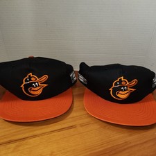 Vintage Baltimore Orioles Hat One Size Adjustable Black Orange Diet Pepsi MLB
