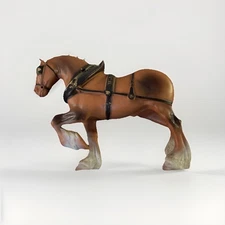 Anheuser Busch Budweiser Clydesdale Horse Vintage Plastic No Markings Hollow