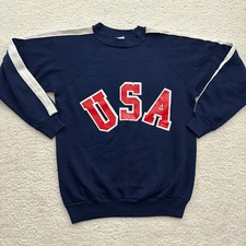 Vintage USA Crewneck Sweatshirt 70s-80s Size Medium Made in USA Sports