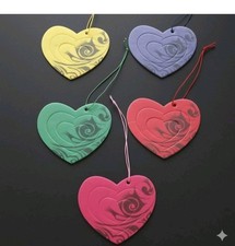 5x Heart Shaped Car Airfresheners....Awesome Scents...New And Sealed..free P&P