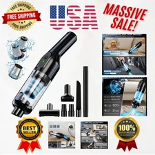 Flexible Handheld Vacuum - 16000Pa Suction, Washable HEPA for Effective Cleaning