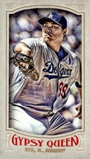 2016 Topps Gypsy Queen #44 Hyun-Jin Ryu Mini Box Variations