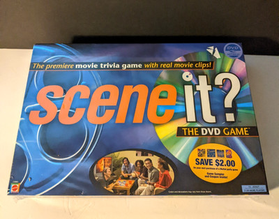 Mattel Scene It Game Movie 2003 Edition Trivia Real Movie Clips DVD Sealed New